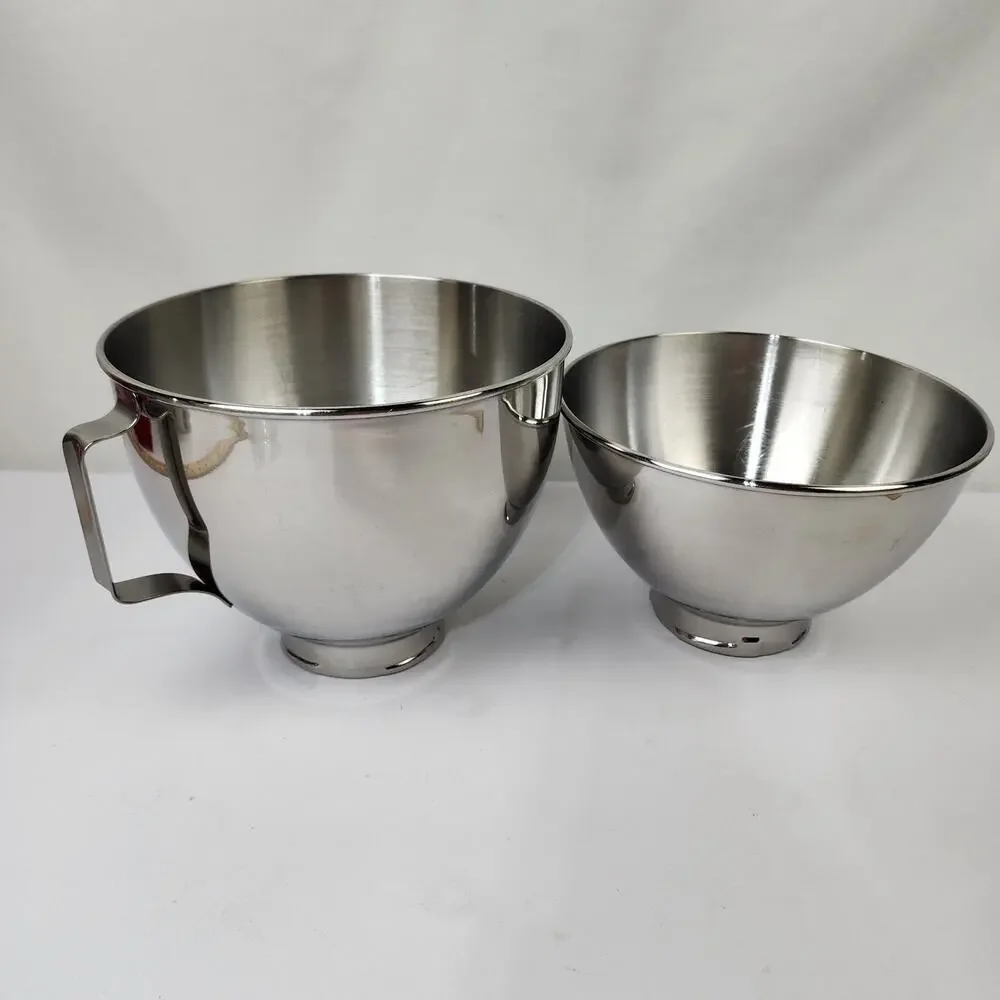 KitchenAid Mixing Replacement Bowls 4.5 Qt K45 & 2Qt K30 Stainless Steel VGC